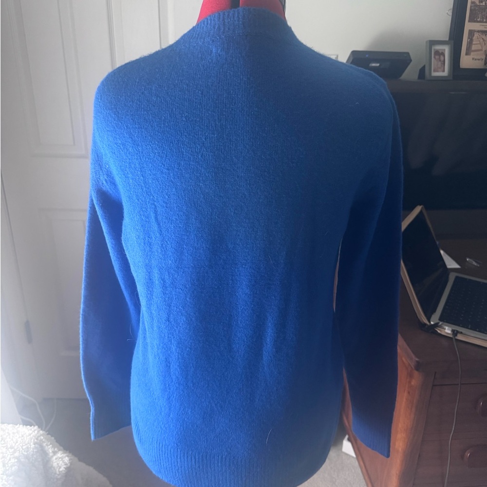 J. Crew Women's Vibrant Blue Crew Neck Sweater